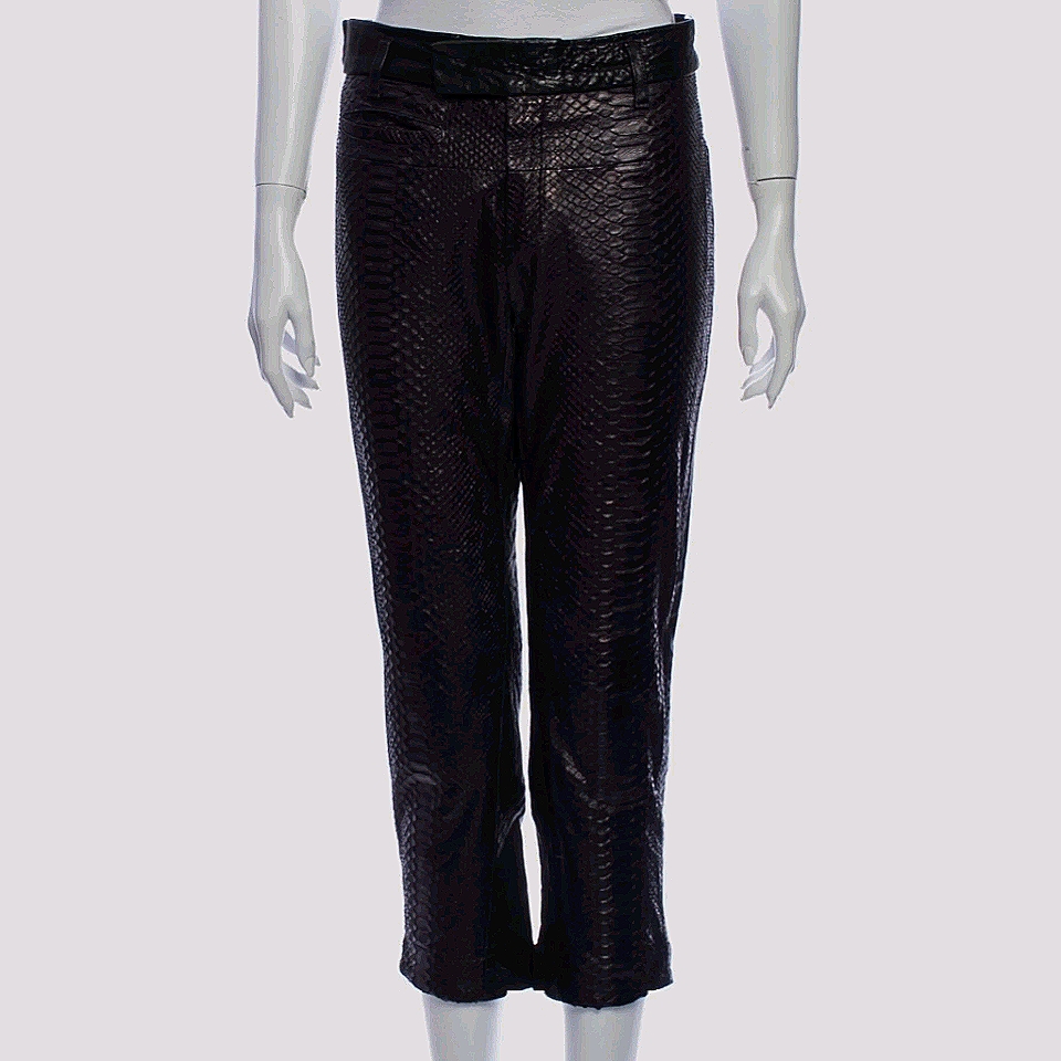 Haider Ackerman Python And Leather Pants